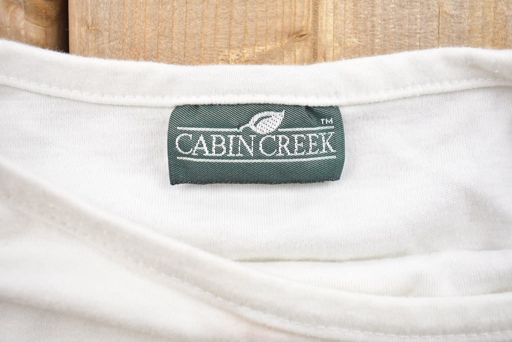 Vintage 1990s Cabin Creek Women's Vintage Floral Graphic T Shirt