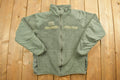Vintage 1990s Green Fleece Zip Up Sweater Jacket