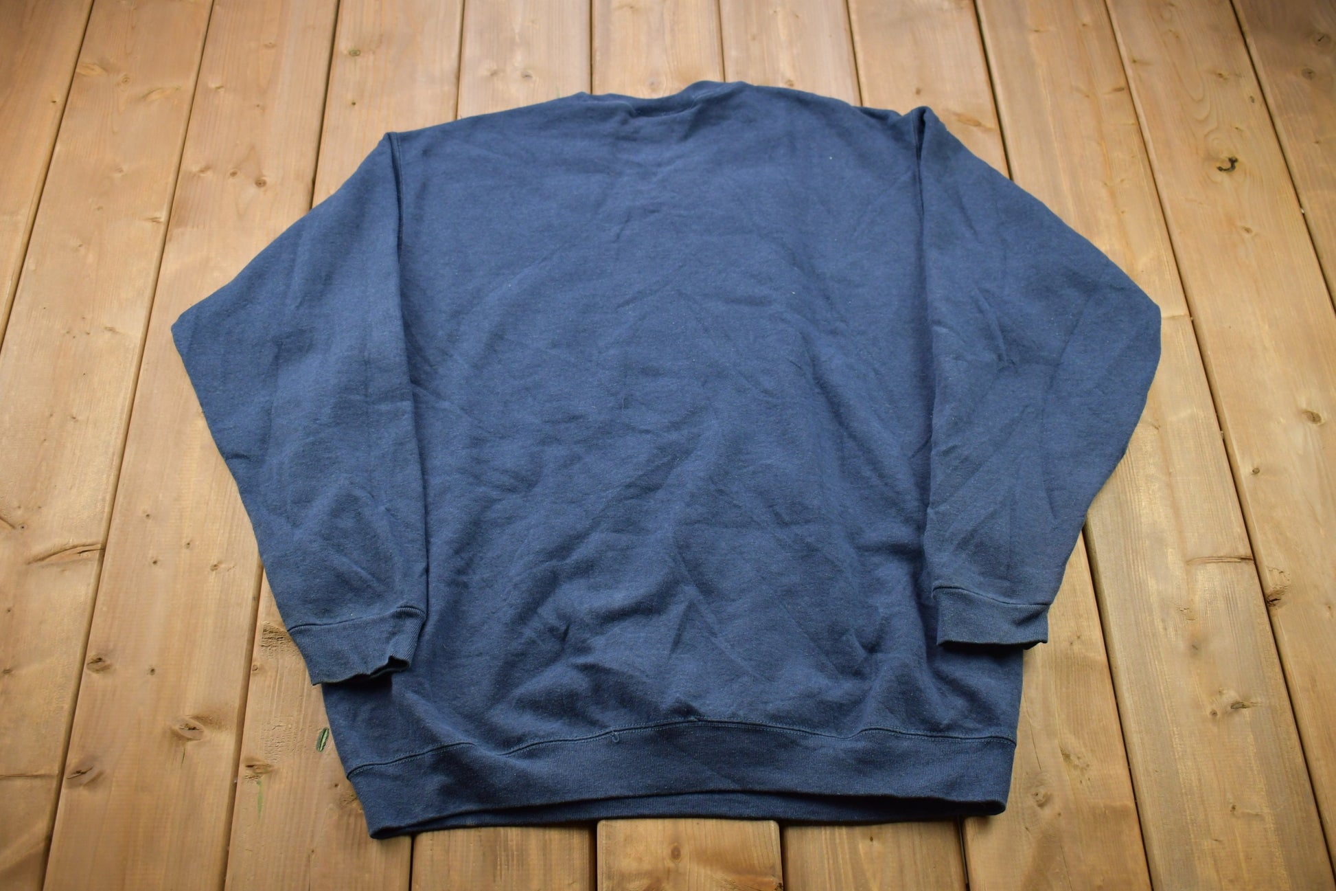 Vintage 1990s Blank Navy Blue Crewneck Sweatshirt