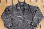 Vintage 1990s Missy M Long Leather Coat