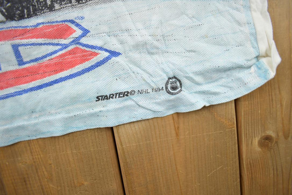 Vintage 1994 Montreal Canadiens NHL All Over Print Graphic T-Shirt