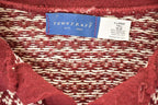 Vintage 1990s Towncraft Qauarter Button Knit Crewneck Sweater Mens L Tall