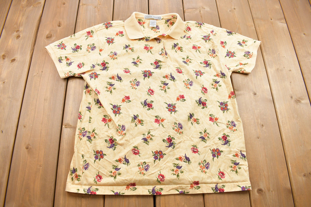 Vintage 1990s Izod Club Graphic Collared Shirt  Vintage T Shirt  Streetwear  Graphic Tee  Single Stitch