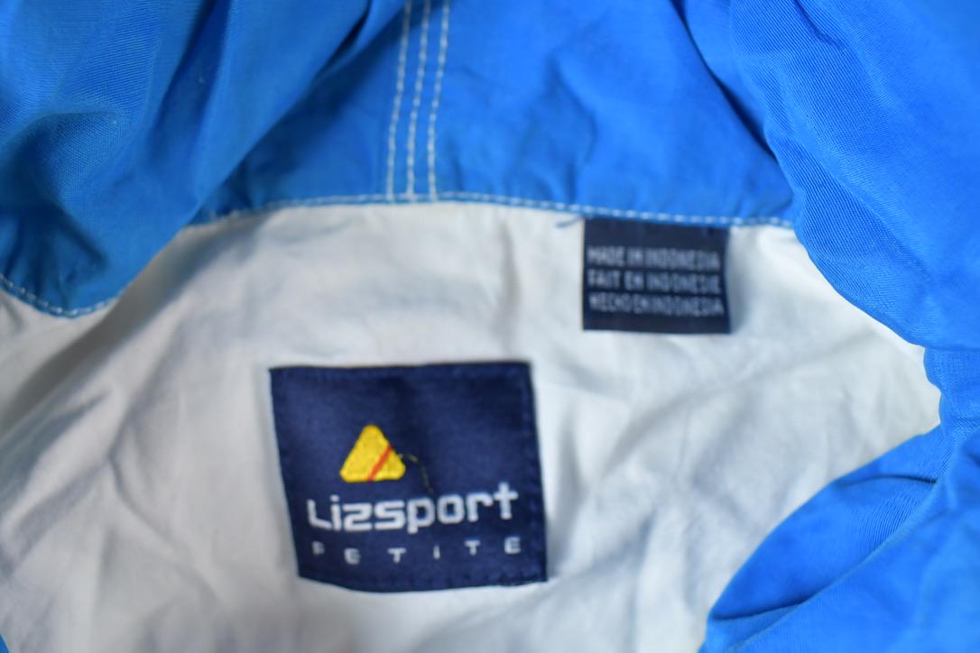 Vintage 1990s Liz Sport Petite Mid Weight Hooded Windbreaker Spring Jacket