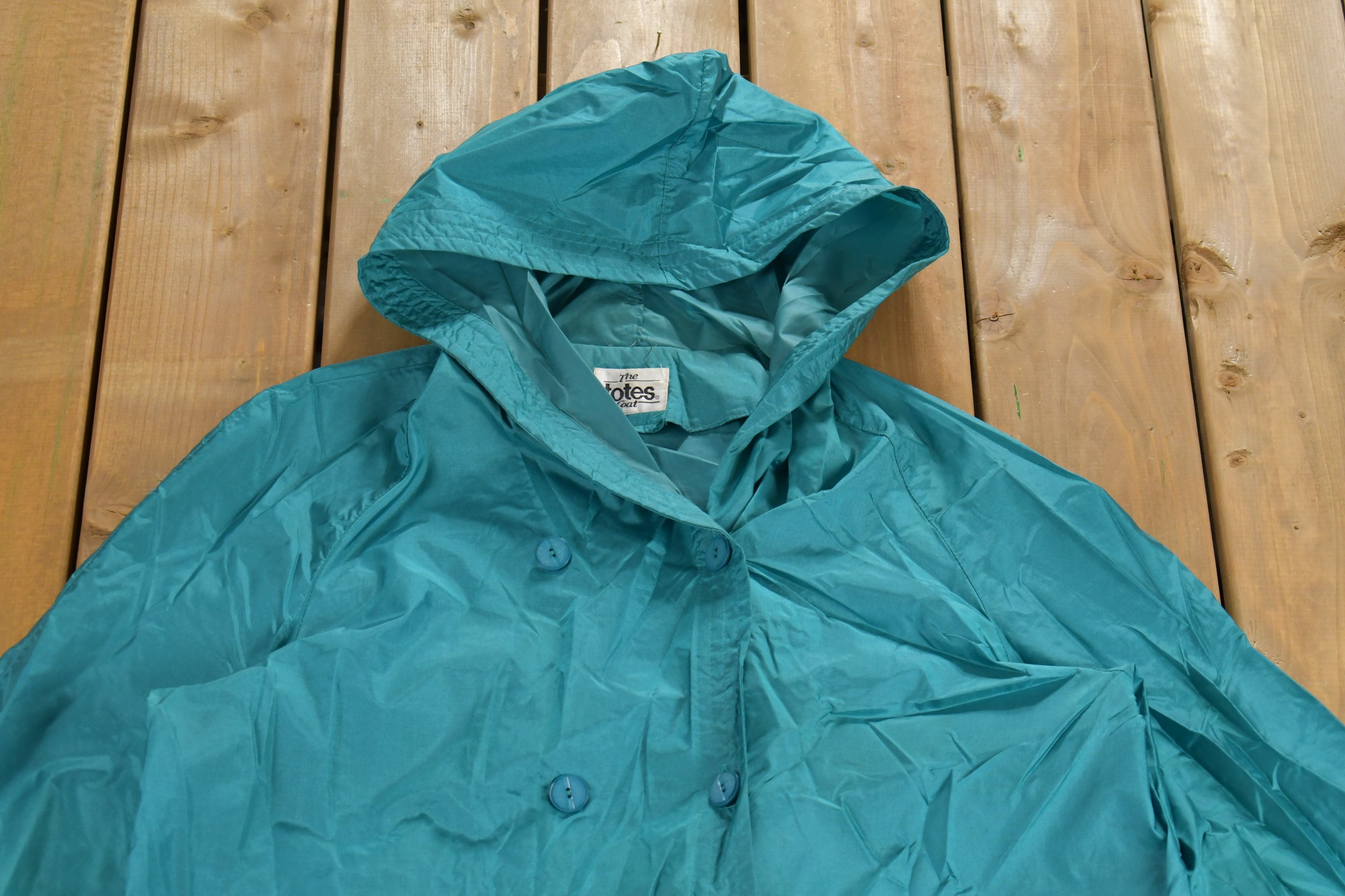 Vintage 1990s The Totes Coat Windbreaker Rain Jacket  Streetwear  Light Jacket  Vintage Windbreaker  Long Jacket