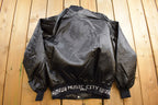 Vintage 1980s West Ark Nashville Music City Satin Bomber Jacket