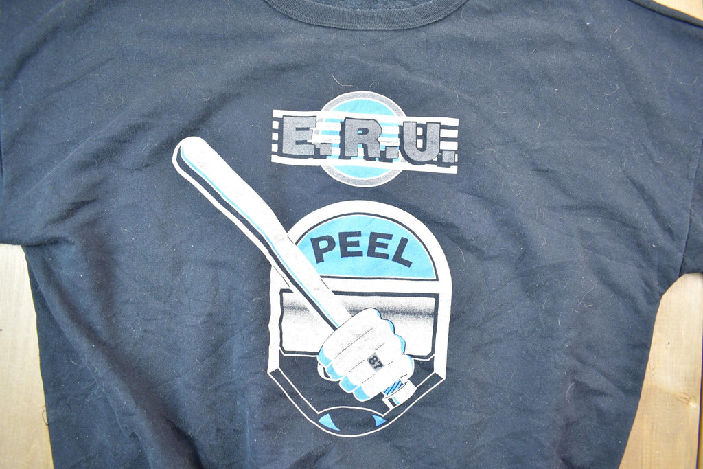 Vintage 1990s ERU Peel 87 Ring Crewneck Sweatshirt