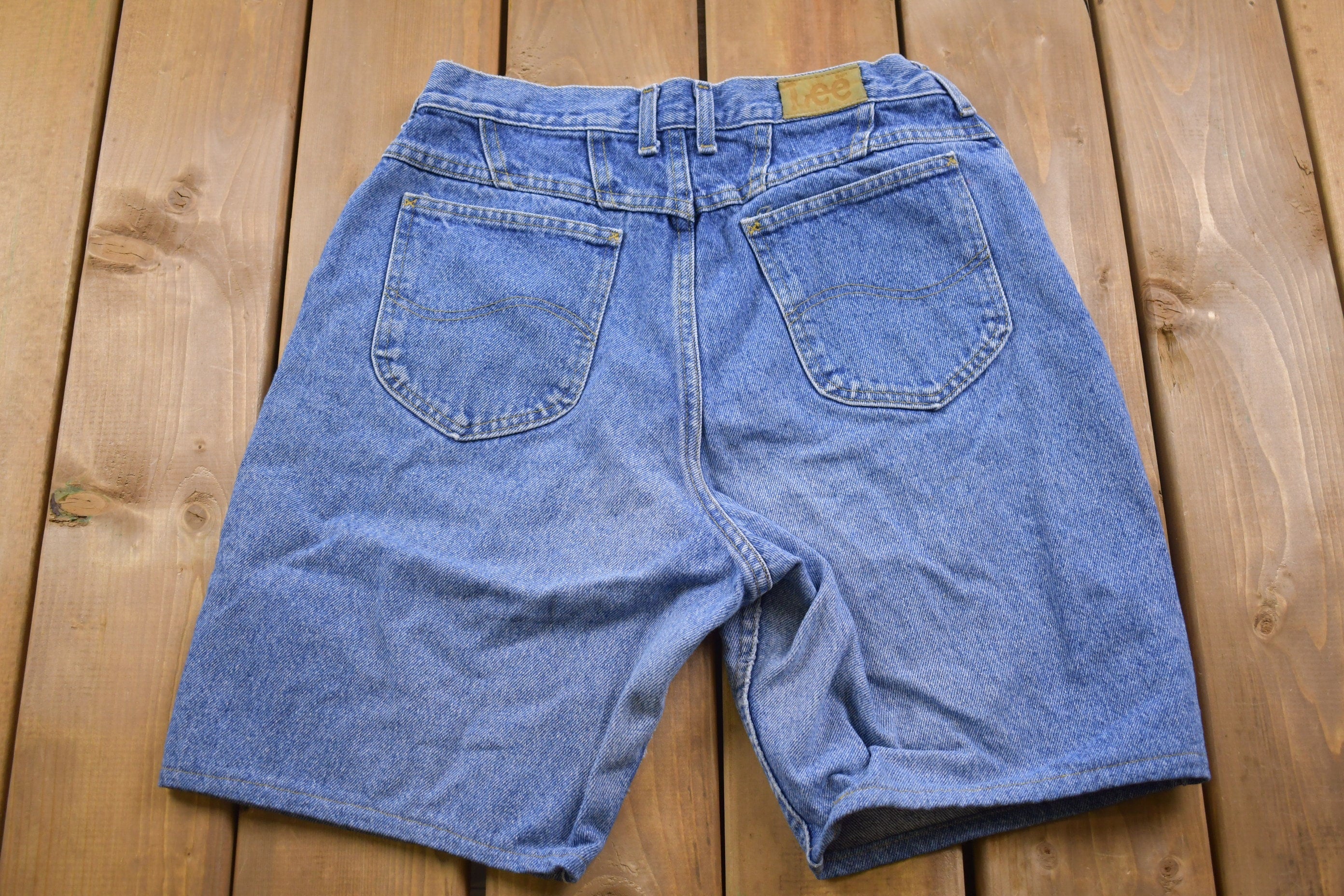 Vintage 1990s Lee Blue Denim Jean Shorts