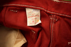 Vintage 1980s Chemin De Fer Red Pants Size 26x32