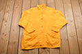 Vintage 1990s Yellow Quarter Zip Crewneck Sweatshirt