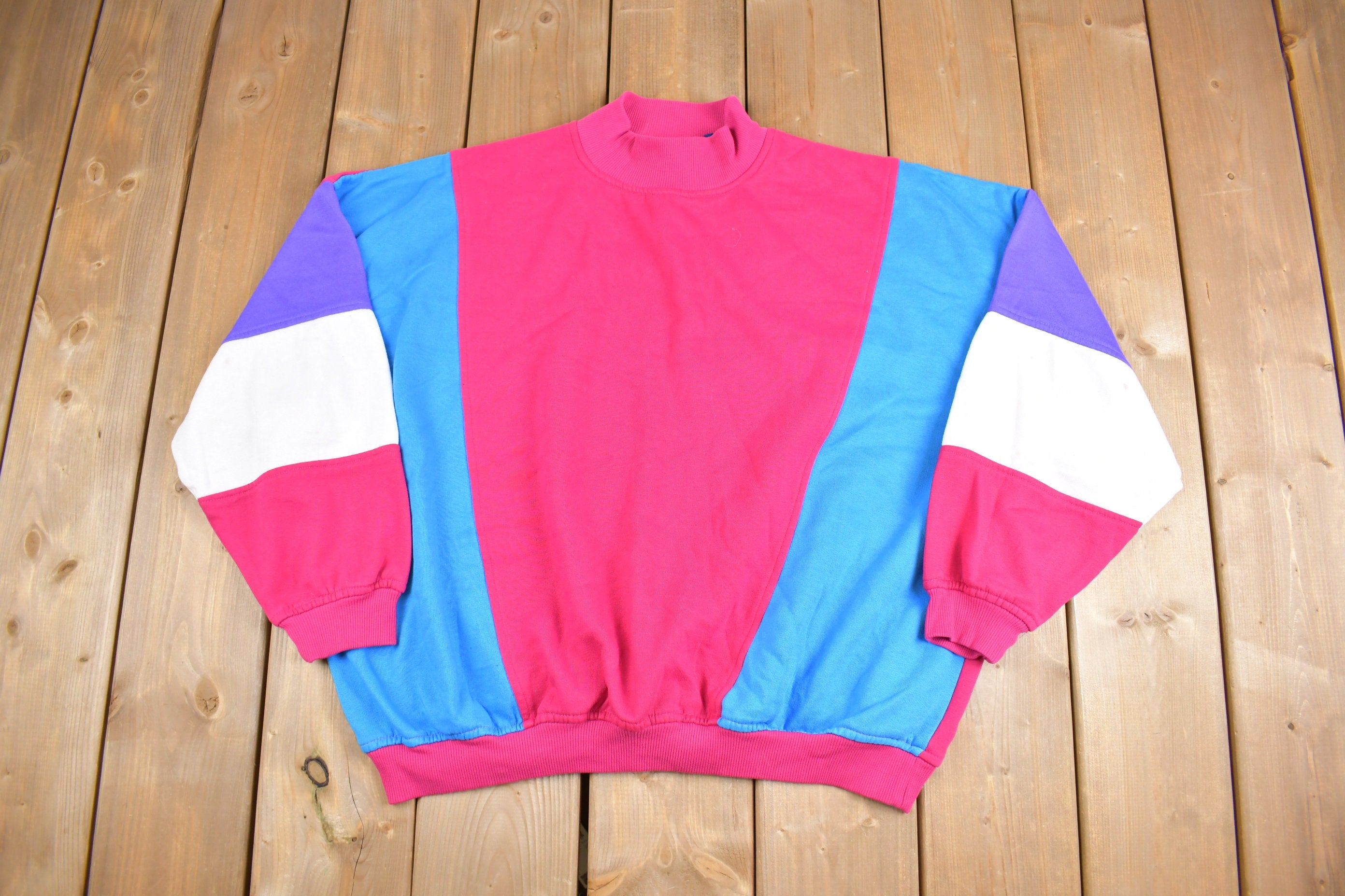 Vintage 1990s Allison Smith Mock Neck Sweatshirt