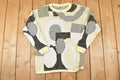 Vintage 1980s Carlcom Abstract Knit Crewneck Sweater Womens M