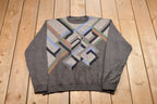 Vintage St. Croix Knitted Geometric Pattern Sweater