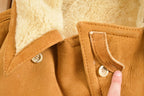 Vintage 1980s Sears The Leather Shearling Jacket