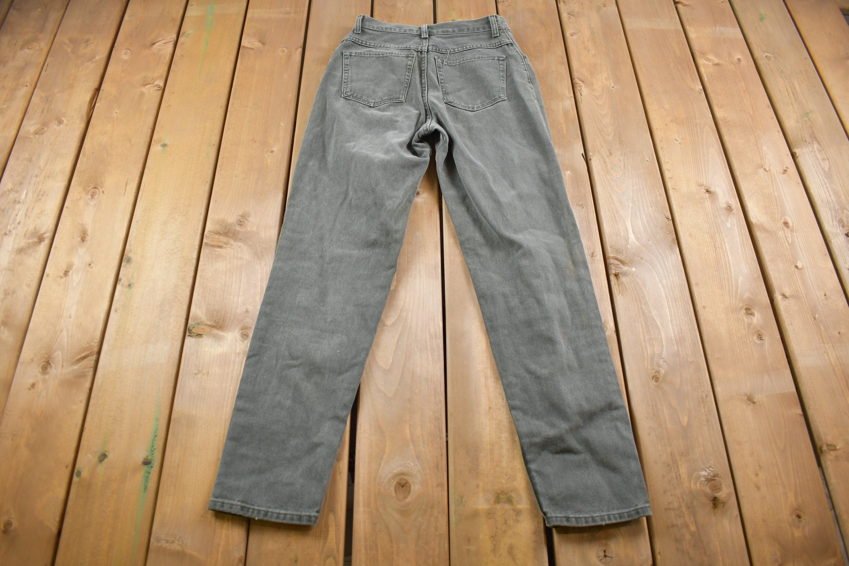 Vintage 1990's Wrangler Women's Grey Jeans 26 x 31