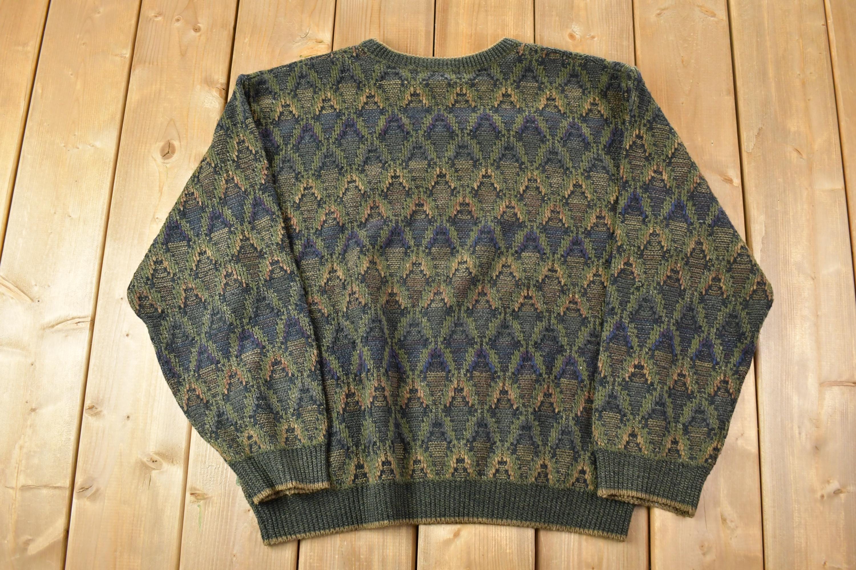 Vintage 1990s Retreat Knit Crewneck Sweater