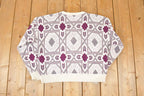 Vintage 1990s Jantzen Abstract Knit Crewneck Sweater Men's M
