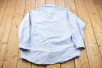 Vintage 1990s Blank Blue Button Up Shirt