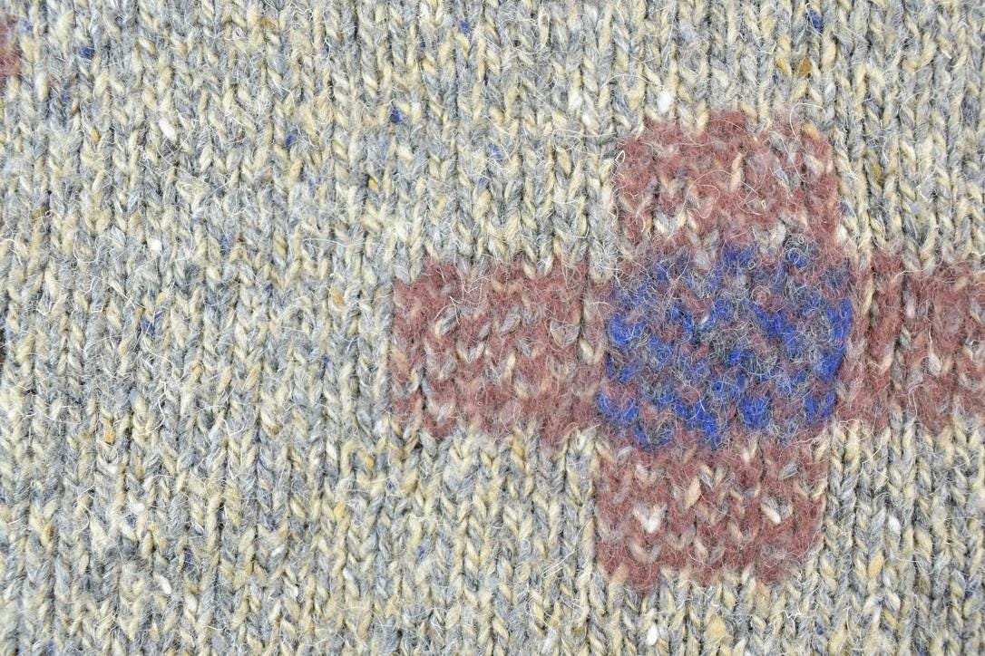 Vintage 1990s Casual Club Abstract Pattern Knit Crewneck Sweater