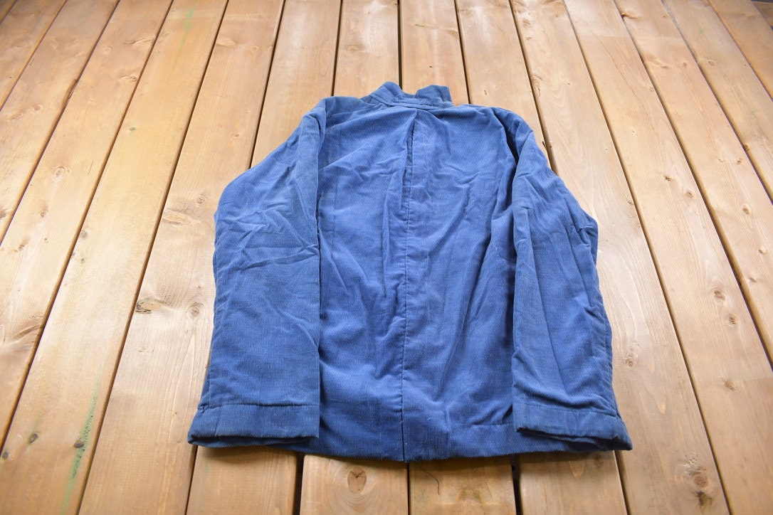 Vintage 1990'S Blue Cordarouy Jacket