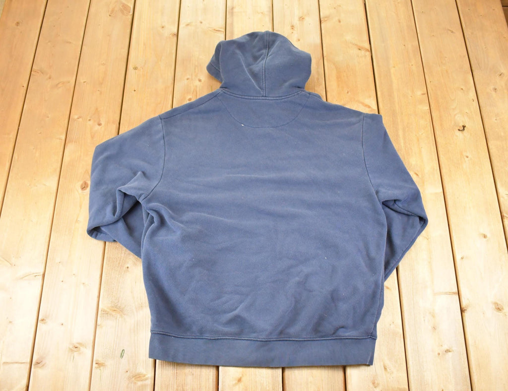 Vintage Y2K Nike Hoodie Full Zip Sweatshirt Men's XL / Swoosh Logo / Minimalist / Made in USA / 90s Nike Sweater