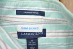 Vintage 1990s Lands End Striped Button Up Shirt
