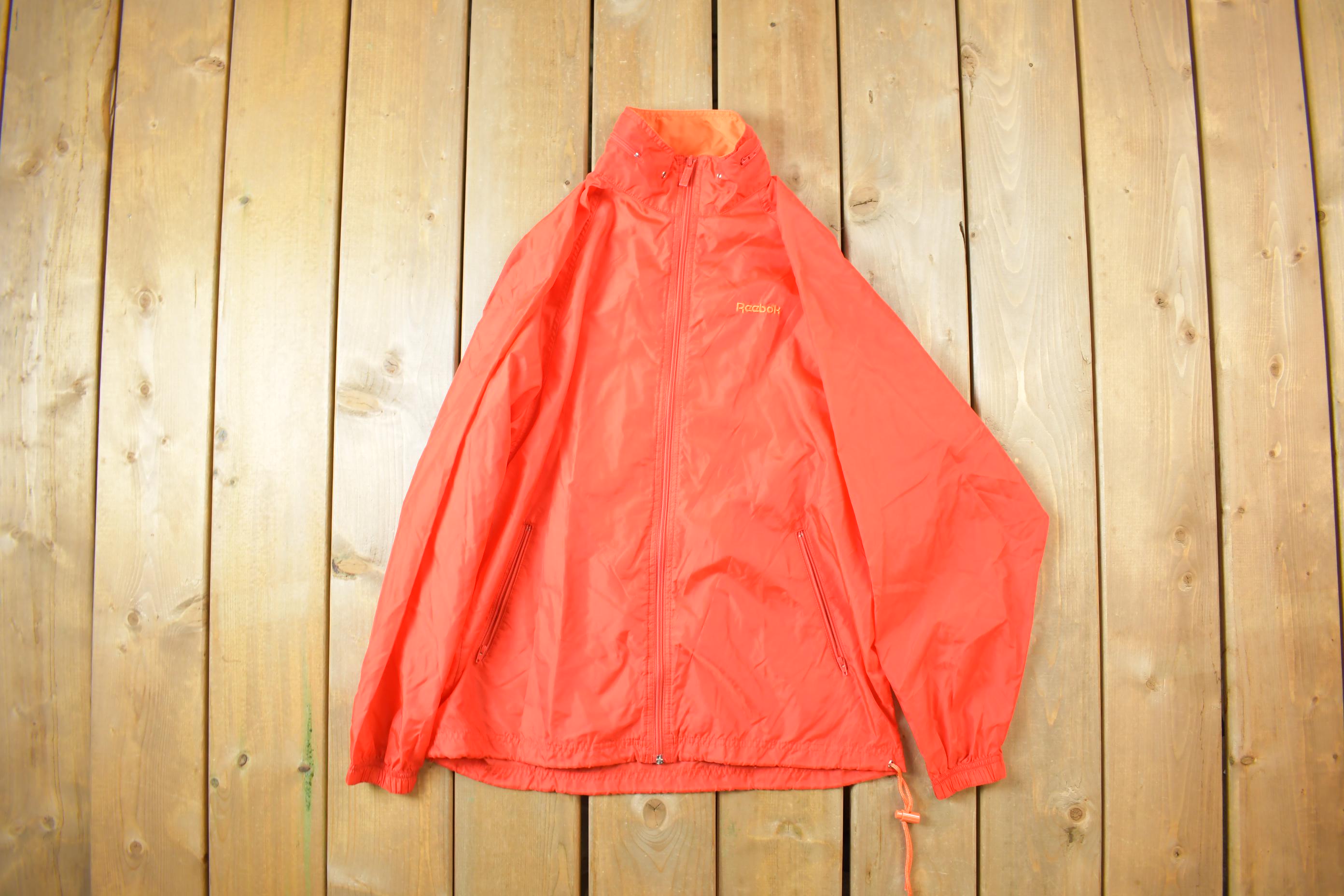 Vintage 1990s Reebok Sport Bright Mesh Lined Windbreaker