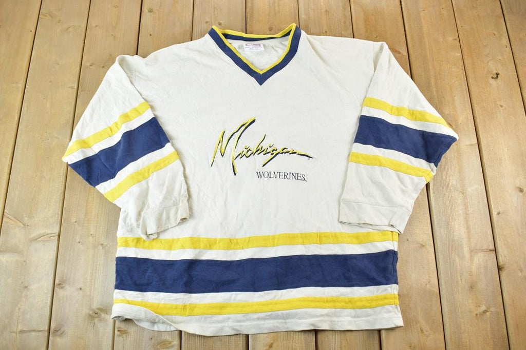 Vintage 1990s University Of Michigan Wolverines Collegiate Crewneck Made In USA