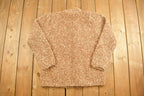 Vintage 1960s Button Up Knit Sweater  Vintage 90s Crewneck  Outdoorsman  Vintage Knit  Winter Sweatshirt