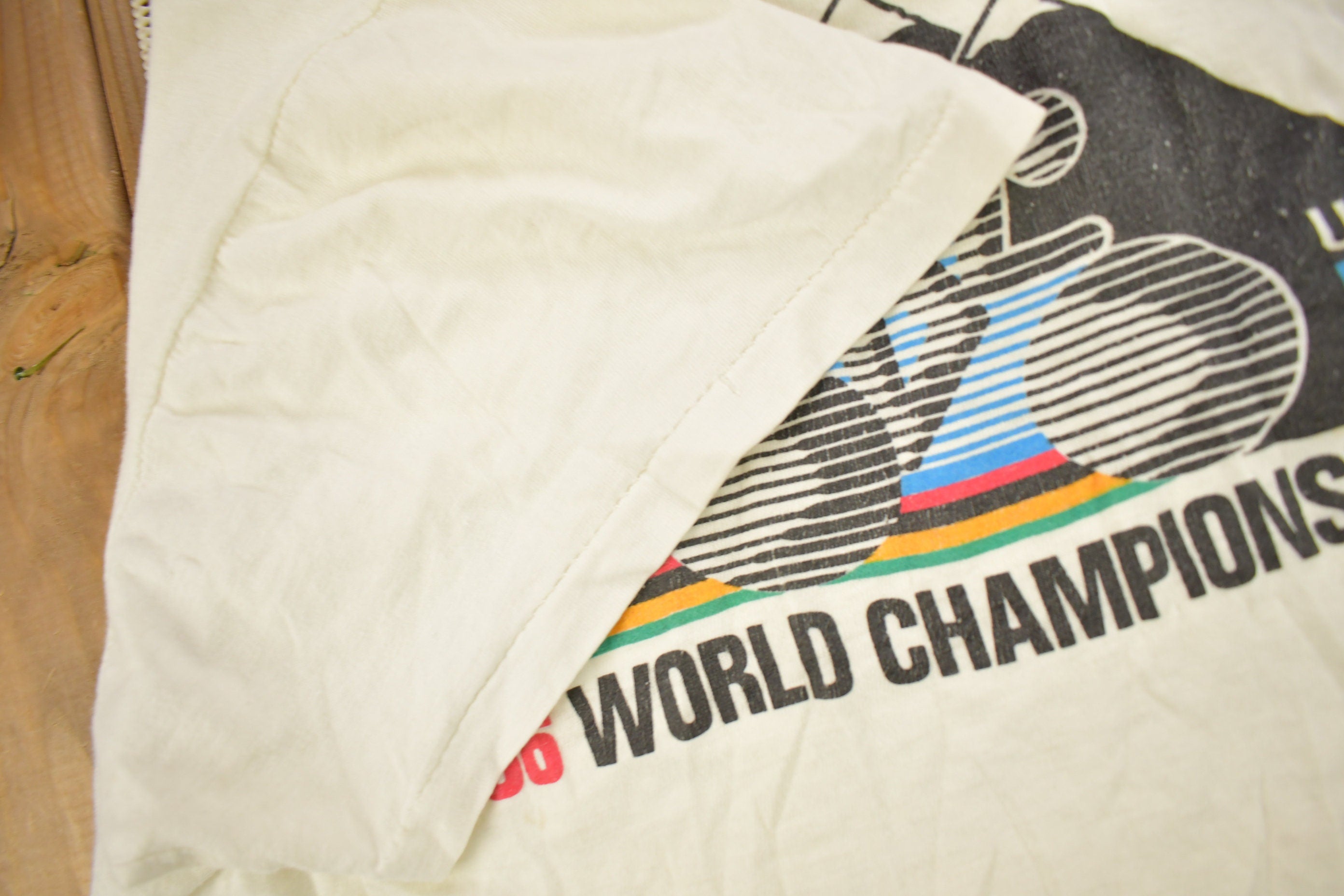 Vintage 1986 USCF Cycling World Championships Graphic T Shirt
