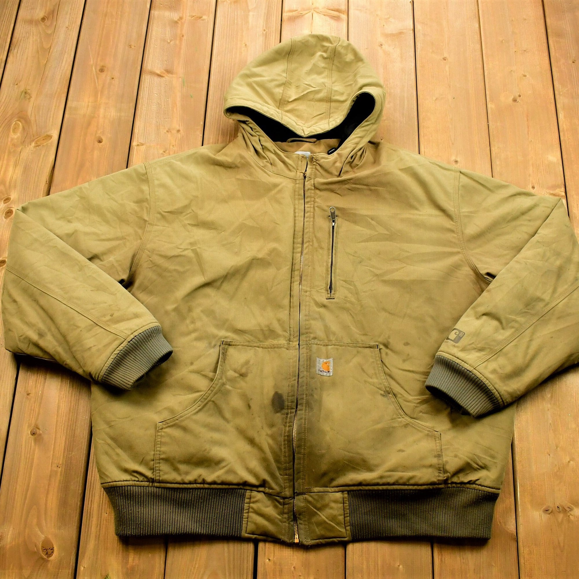 Vintage 90's Carhartt Quick Duck Hooded Jacket