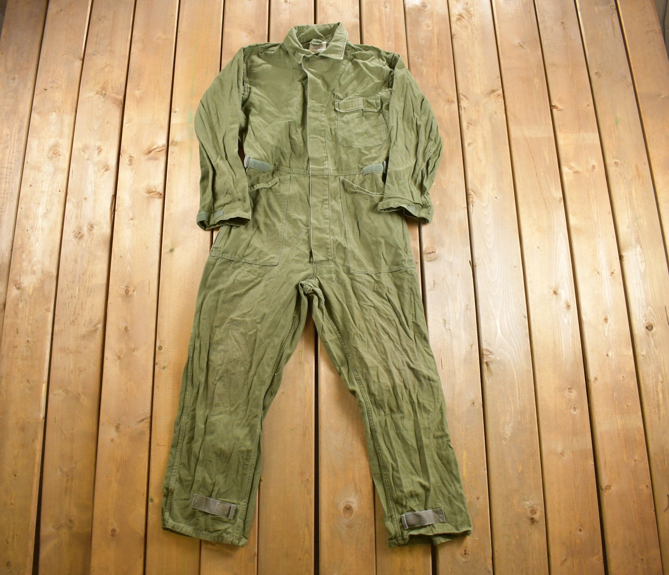 Vintage 1992 Military Type 1 Sateen Coveralls Jumpsuit Size Medium