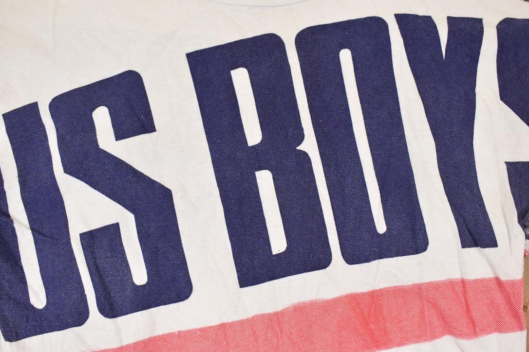 Vintage 1991 US Boys Non Stop Wear Souvenir Screen Printed T-Shirt Men's M