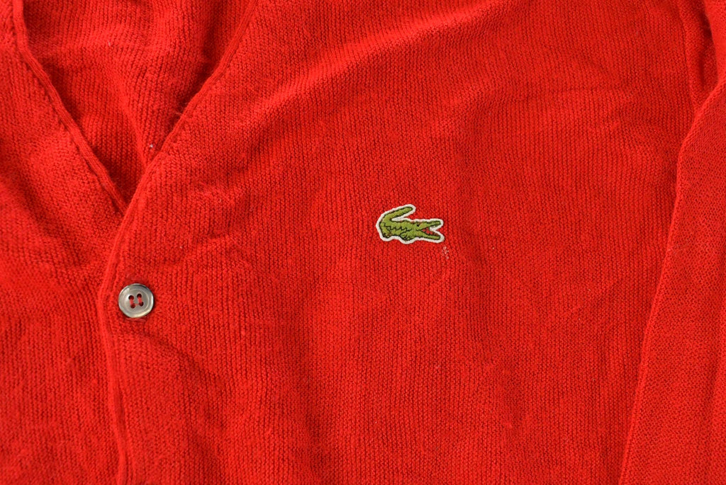 Vintage 1980s Izod Lacoste Knit Cardigan Sweater Men's Large