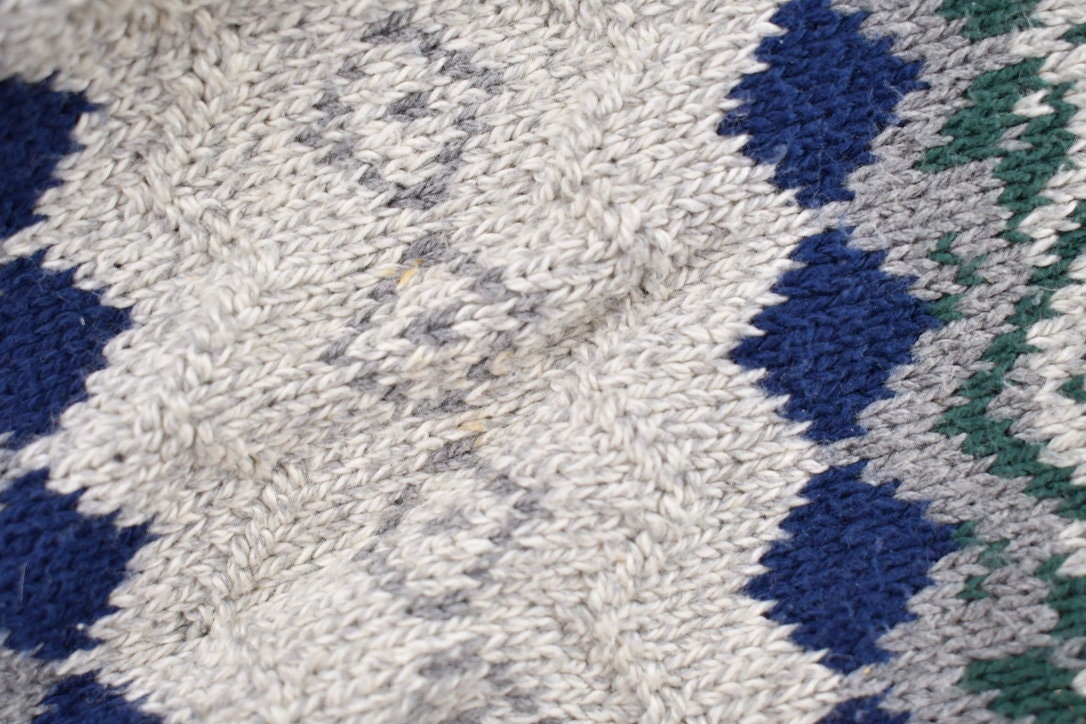 Vintage 1990s Abstract Pattern Knitted Crewneck Sweater