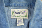 Vintage 1990s Tantrums Embroidered Jean Button Up Shirt