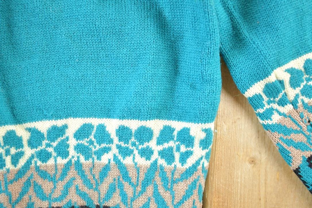 Vintage 1970s Du Barry Wool Knit Sweater Womens M