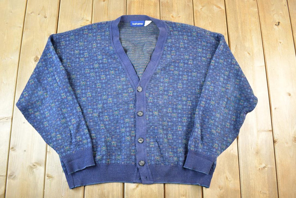 Vintage 90s Bahama Knit Wool Blend Cardigan - Men's L