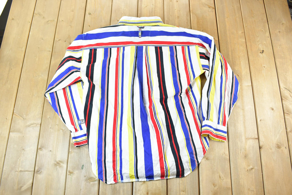 Vintage 1990s Ziza Striped Button Up Shirt