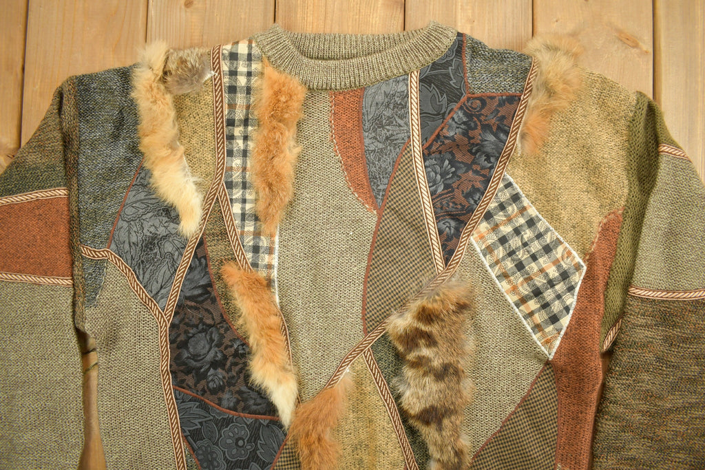 Vintage 1990s Contraire Knitted Crewneck Sweater