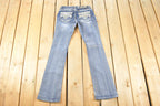 Vintage Deadstock Y2K Grace LA Bedazzled Low Rise Jeans Women's Size 27 x 32