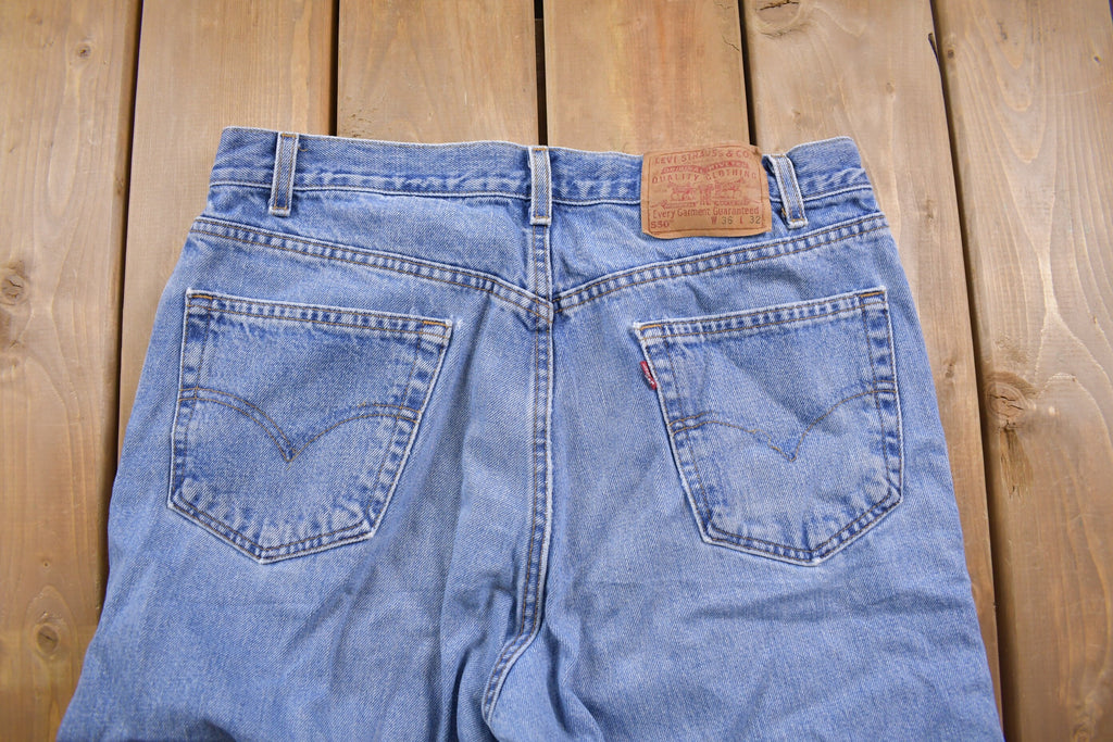 Vintage 1990s Levi's 550 Red Tab Jeans Size 34 x 31 / Made in USA / 90s Denim / Streetwear Fashion / Vintage Denim / Jeans / Vintage Levi's