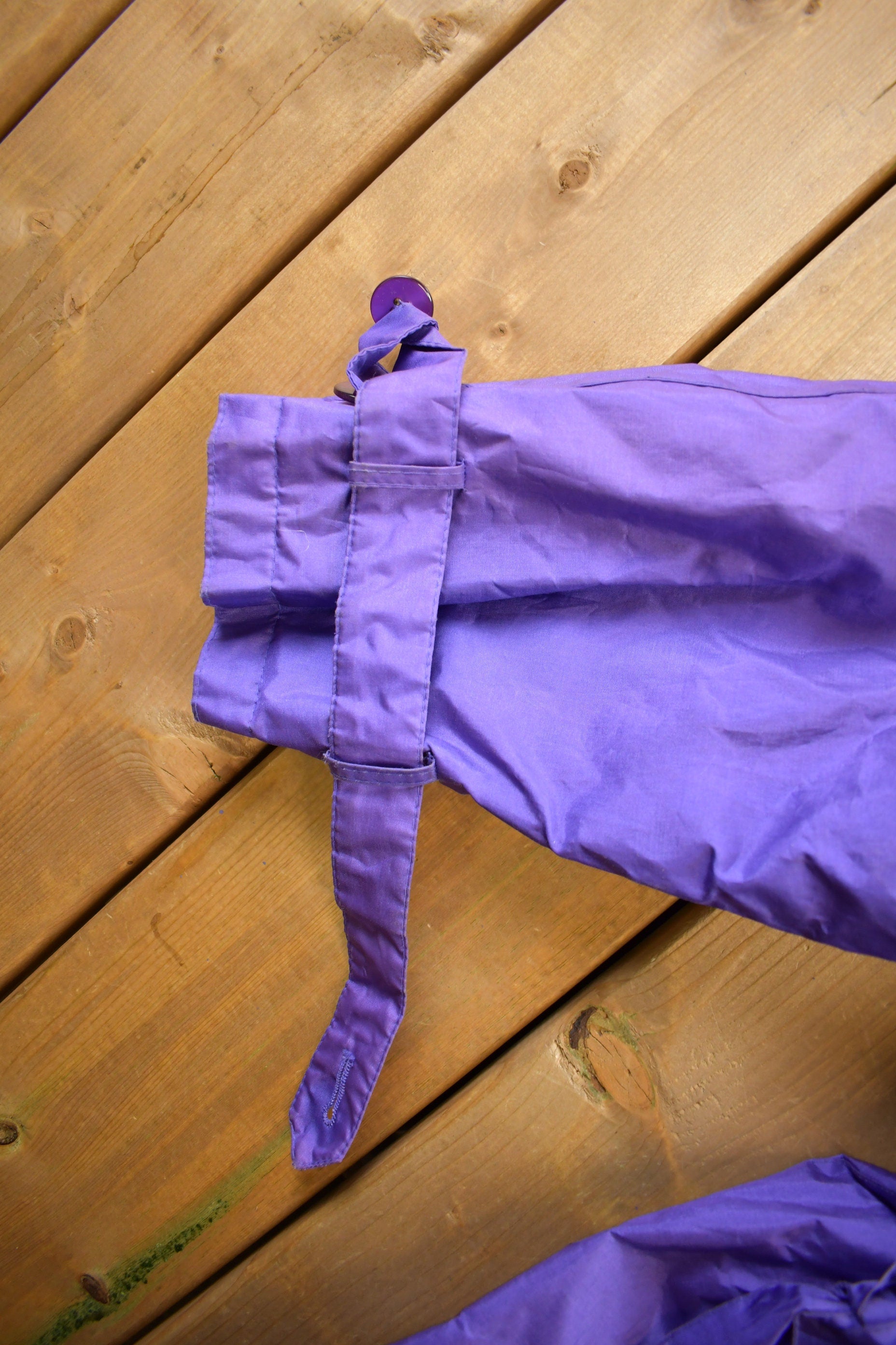 Vintage 1990s J Gallery Purple Trench Coat