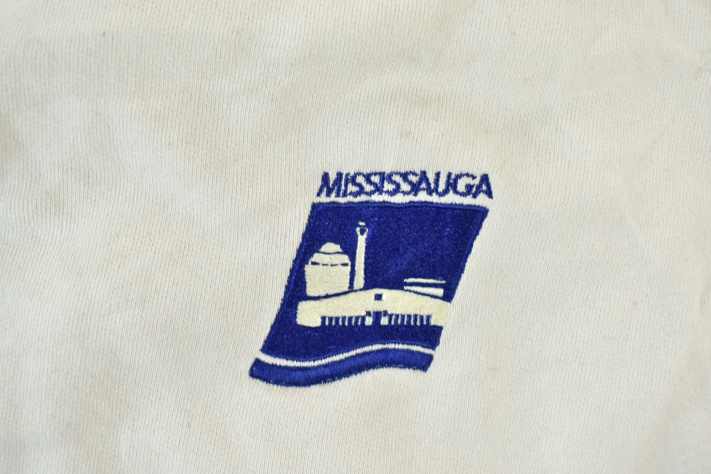 Vintage 1990s Mississauga Double Collar Crew Neck Sweatshirt