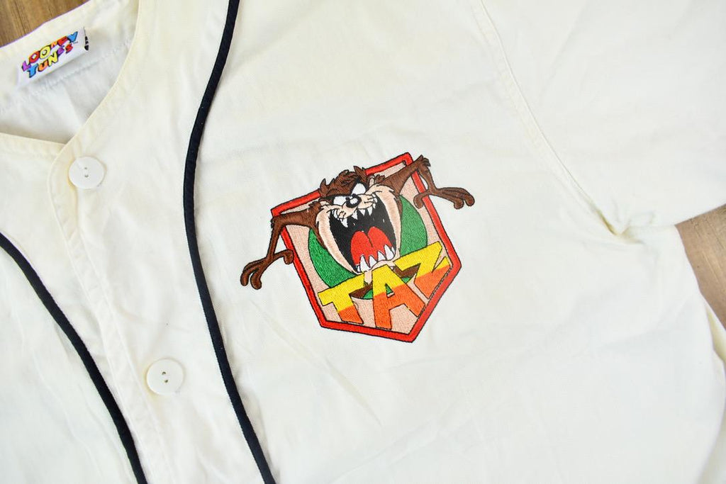 Vintage 1993 Looney Tunes Tasmanian Devil Baseball Jersey