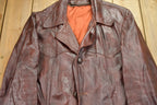 Vintage 1970s Leather Full Length Jacket