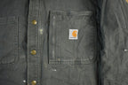 Vintage 1990s Carhartt Blanket Lined Shirt Jacket Men's Medium
