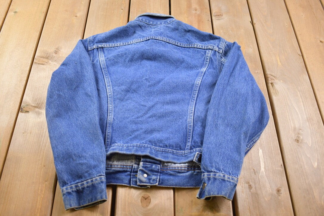 Vintage 1980s Lee Denim Jean Jacket / Vintage Denim / Streetwear / Vintage Fall Outerwear / Fall Jacket / Lee denim / UnionMade In USA