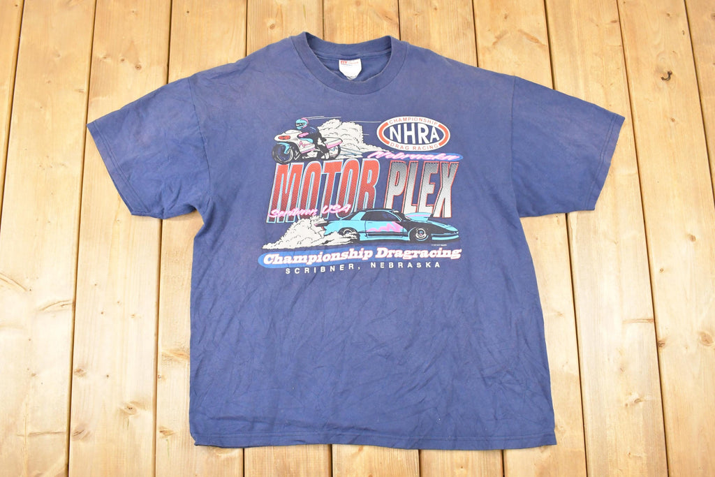 Vintage 1997 NHRA Motorplex Souvenir Drag Racing T-Shirt Men's L
