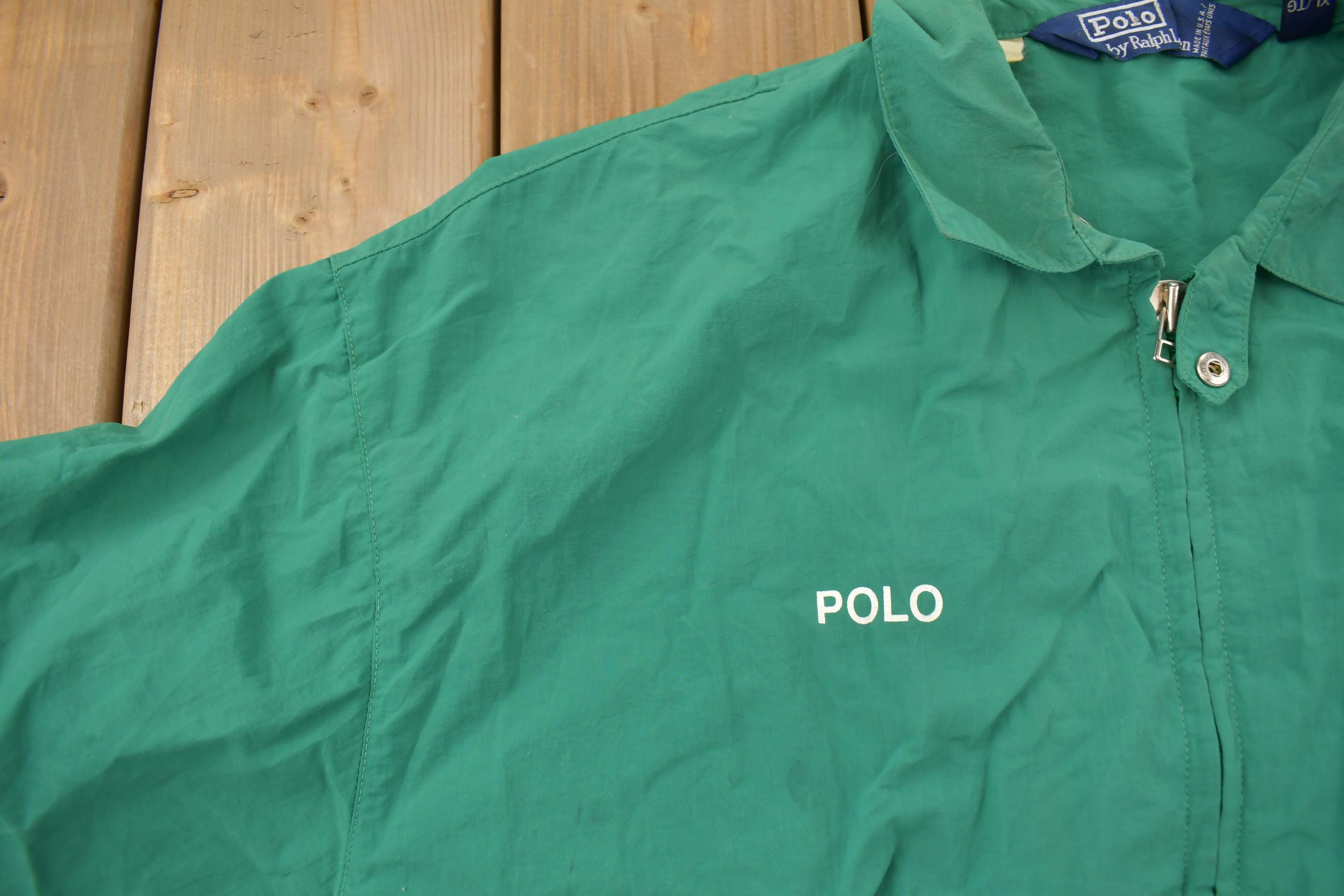 Vintage 1990s Polo Ralph Lauren Green Windbreaker